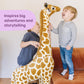 Melissa & Doug Giant Giraffe Stuffed Animal, Lifelike Plush Toy Stands Over 4-Feet Tall, Surface Washable Pretend Play Toddler Toys for Girls & Boys