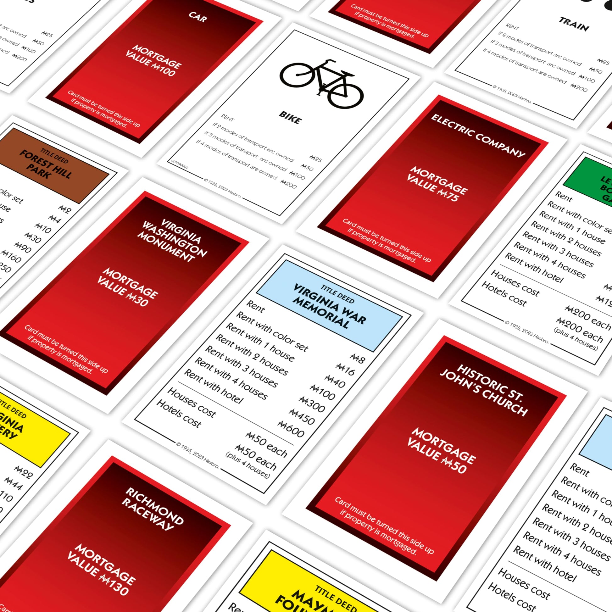 Monopoly Board Game Richmond Edition: 2-6 Players Family Board Games for Kids and Adults, Board Games for Kids 8 and up, for Kids and Adults, Ideal