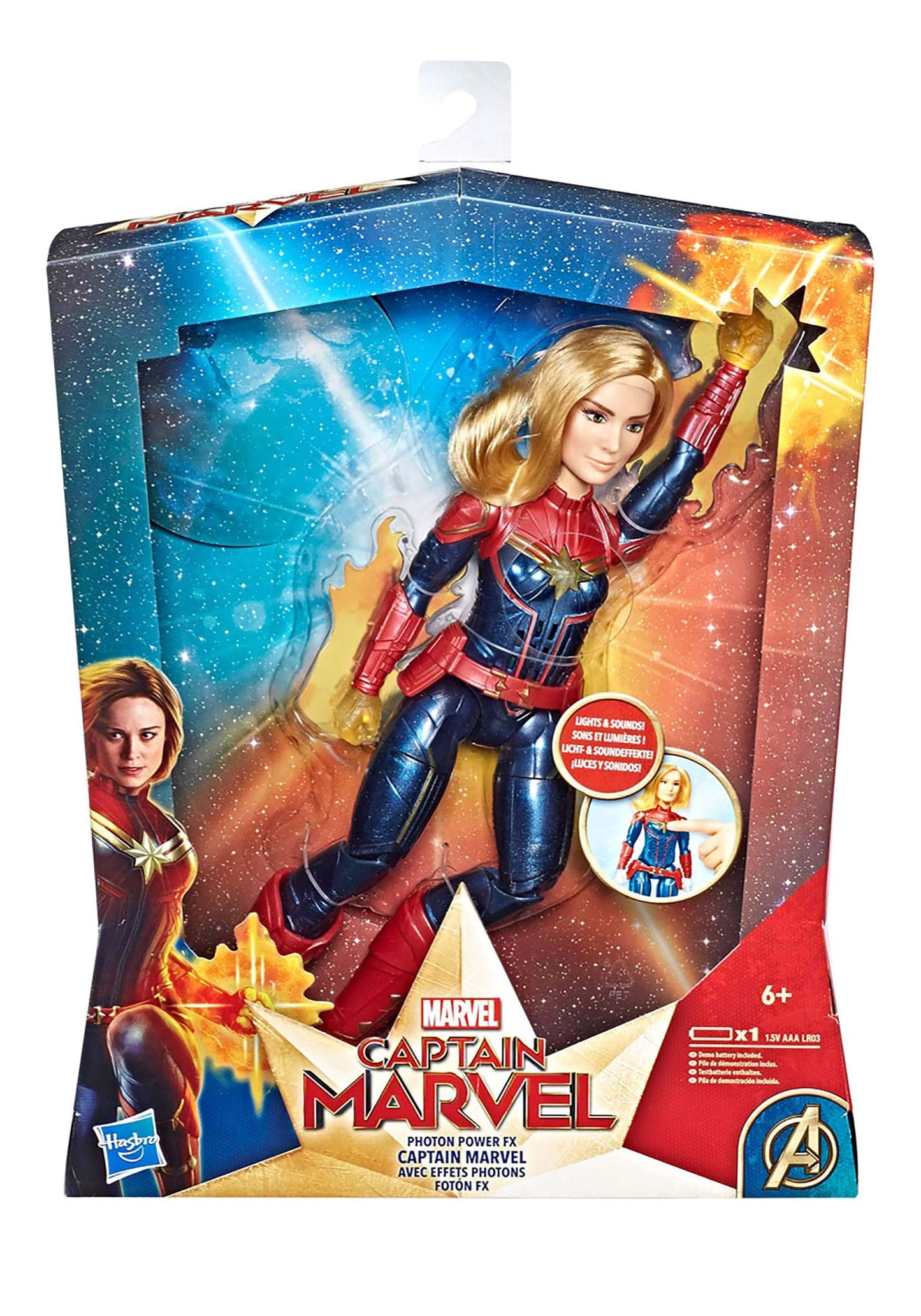 Marvel Captain Marvel Electronic Super Hero Doll (Ages 6 & Up)
