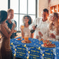 TEMYAXU 3Pieces We Appreciate You Decorations Tablecloth, 71 * 43 Inch Thank You for All You Do Table Cover Blue and Gold Thank You Tablecloth