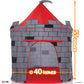 Play22 Kids Play Tent Knight Castle - Portable Pop Up Tent - Foldable into Carrying Bag - Childrens Play for Indoor & Outdoor Use - Playhouse for Boys
