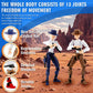 Deeplus Titan 13 Action Figure, Cowboy Already Assembled 13 Dummy 13 Action Figures for Boys, 2-Pack Cowboy 5.4 inches T Lucky Robot 13 Action Figure