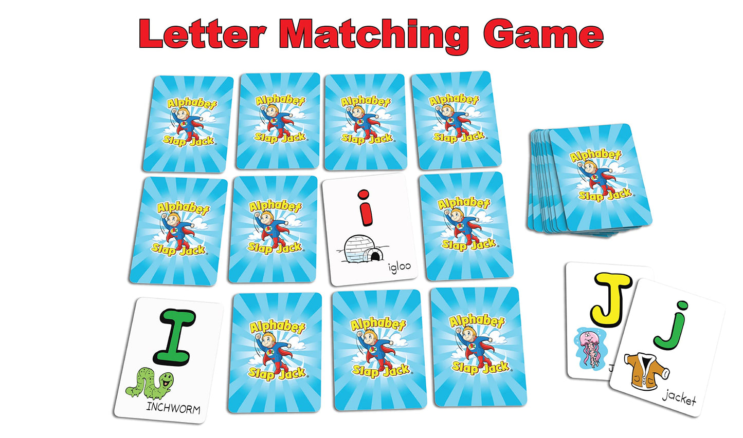Alphabet Slap Jack® | Play 4 Alphabet Games Including Alphabet Go Fish, Slapjack, ABC Letter Matching or Flash Cards | Learn Upper & Lowercase Letters