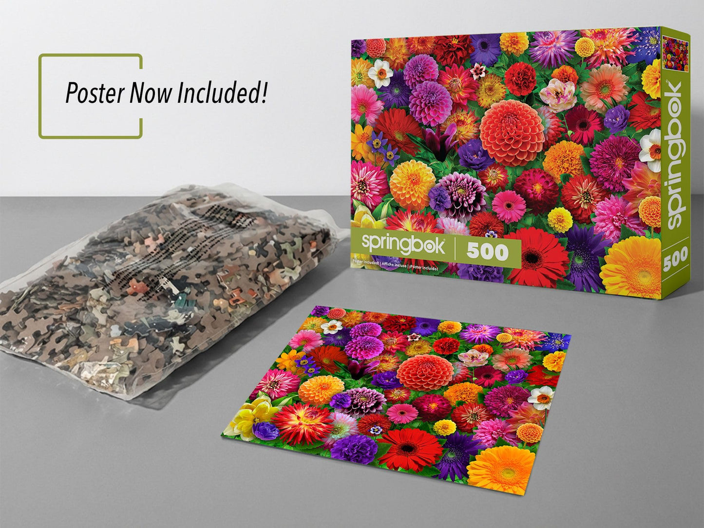 Springbok Blooming Every Daisy 500 Piece Flower Jigsaw Puzzle for Adults