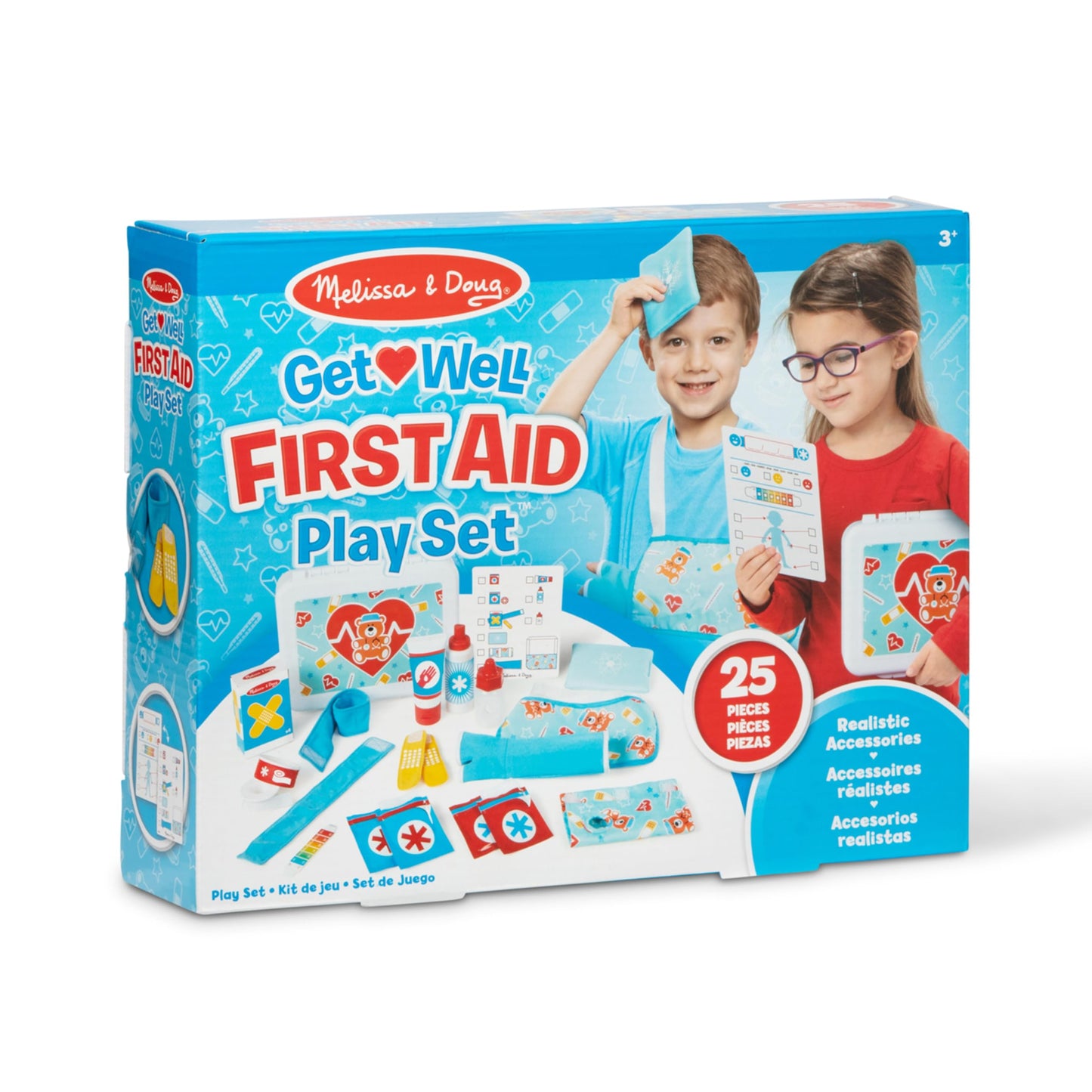 Melissa & Doug Get Well First Aid Kit Play Set - 25 Toy Pieces