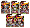 Hot Wheels 2023 Día de Los Muertos Halloween Complete 5?Car Set - Die?Cast Metal, 1:64 Scale, Ages 3+