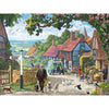 Bits and Pieces - 500 Piece Jigsaw Puzzle for Adults - The Country Bus - Small Town in The English Countryside Jigsaw Puzzle by Artist Steve Crisp
