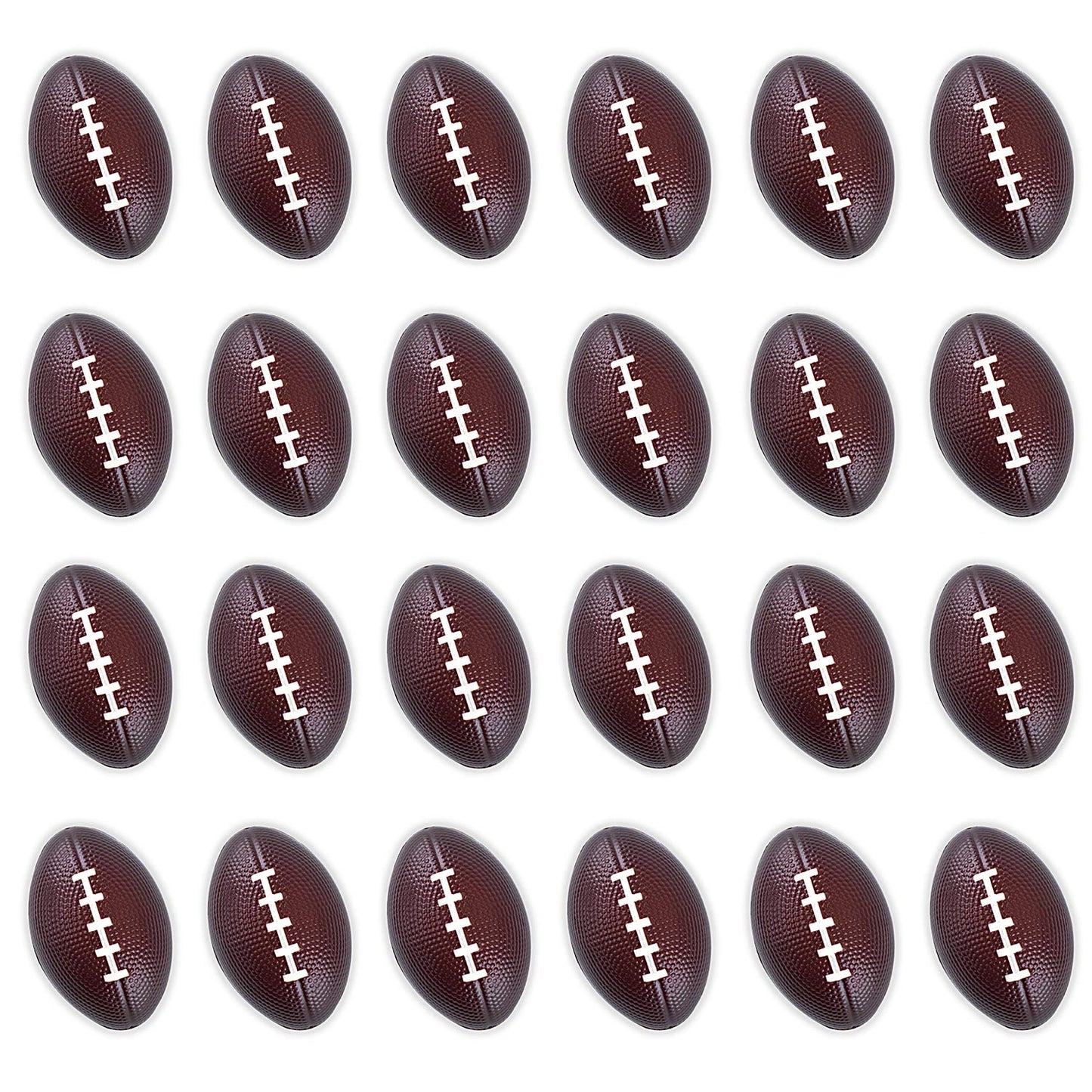 Super Z Outlet Mini Foam Sports Balls 24 Pack for Kids Adults Mini Baseball Football Basketball Soccer Stress Bulk Toy Game Party Decoration Small