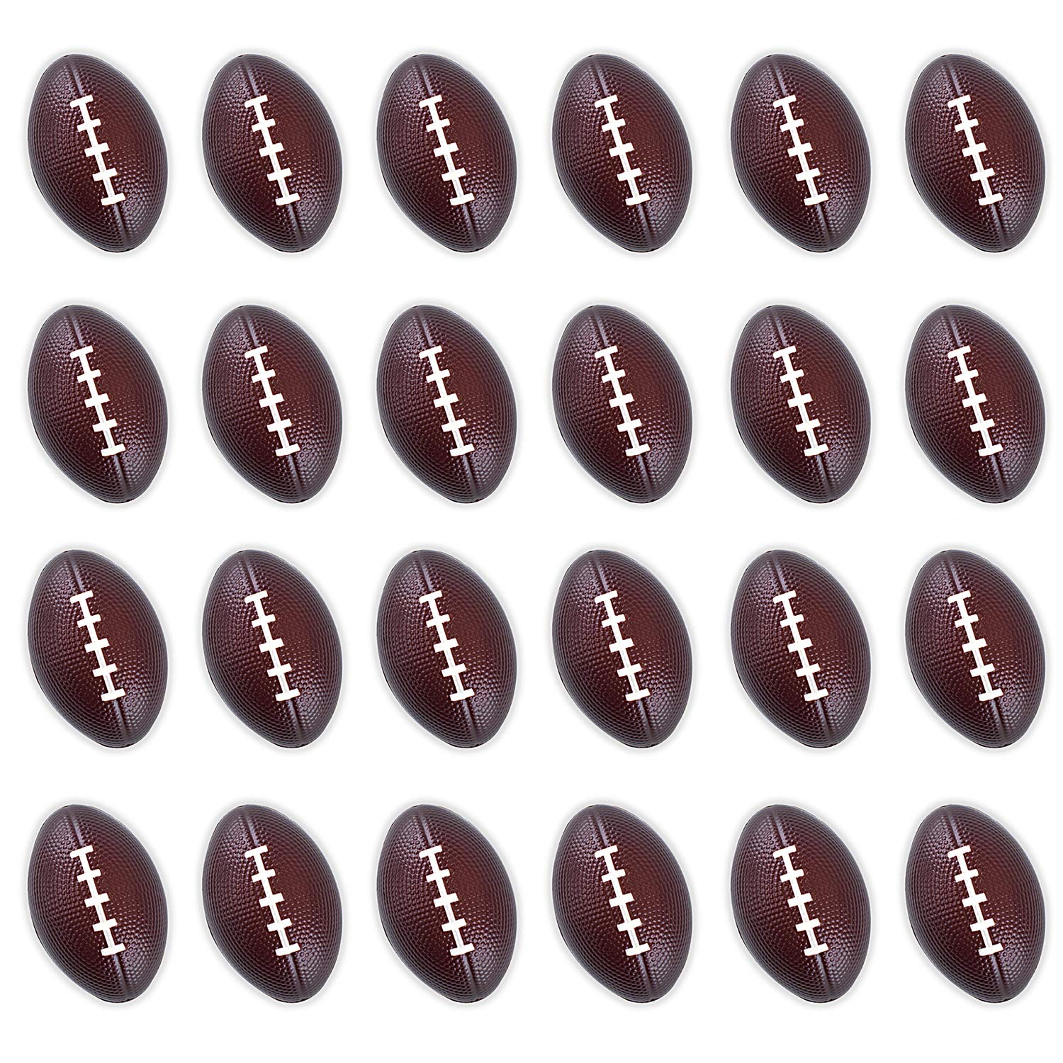 Super Z Outlet Mini Foam Sports Balls 24 Pack for Kids Adults Mini Baseball Football Basketball Soccer Stress Bulk Toy Game Party Decoration Small