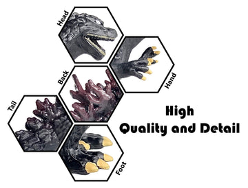 TwCare Set of 10 Godzilla Toys, Movable Joint Action Figures, King of the Monsters vs Kong Mini Dinosaur Mothra Imago Burning Heisei Mecha Ghidorah