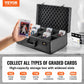 VEVOR 162 PSA Graded Sports Card Holder Box - 5 Slot Case with Coded Lock - Holds 115 BGS, 130 SGC or 999+ Loose Cards