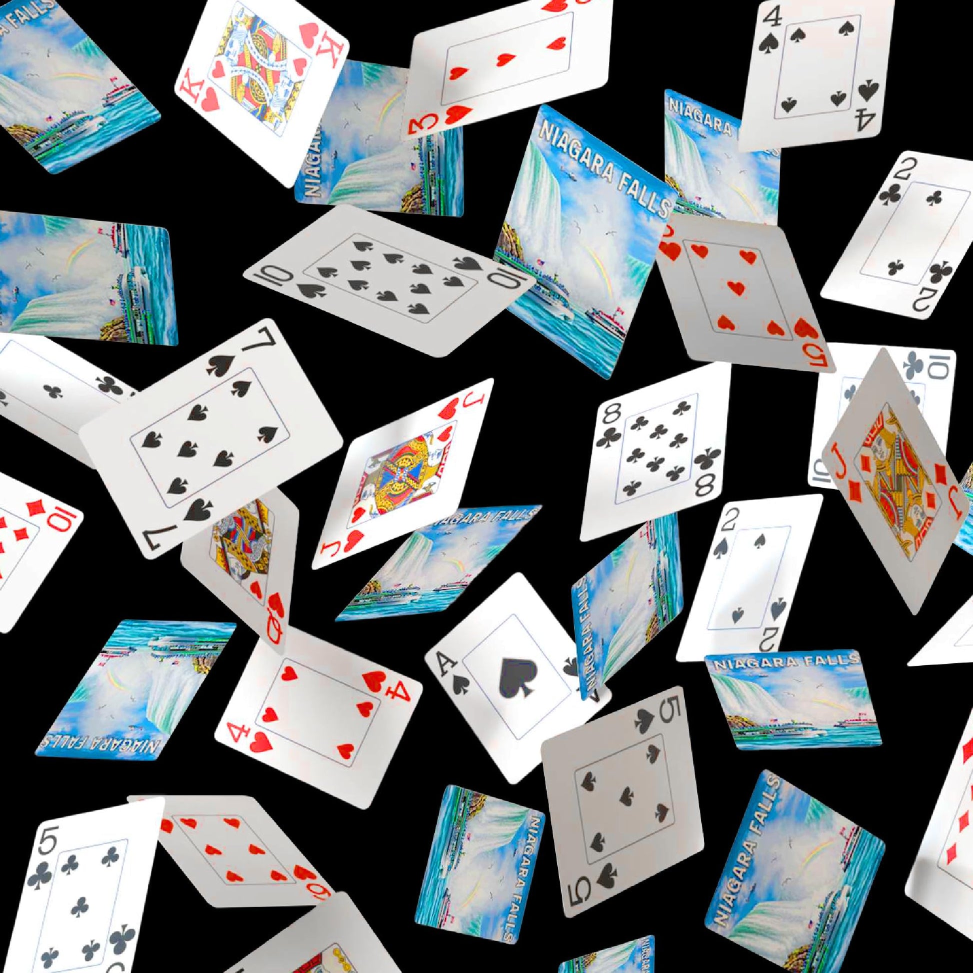 Boardwalk Puzzles Premium Featherlight Unique Playing Cards, Fun Themed Deck for Home and Travel | Niagara Falls