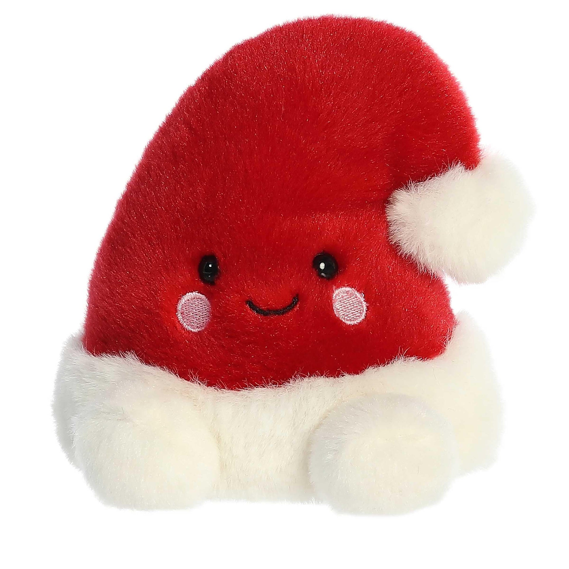 Aurora® Festive Palm Pals™ Topper Santa Hat™ Stuffed Animal - Fun Collectible Plush for Kids and Adult Collectors - Perfect for Decorating Rooms