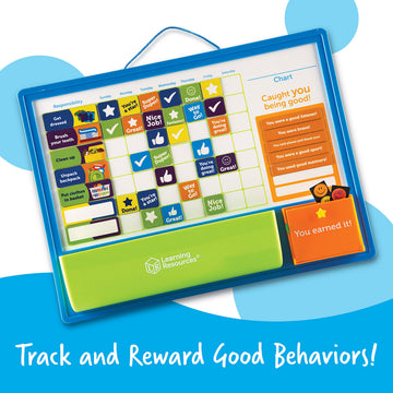 Learning Resources Good Job Reward Chart - 91 Piece Set, Custom Magnetic Chore and Responsibility for Kids, Goal Setting for Toddlers
