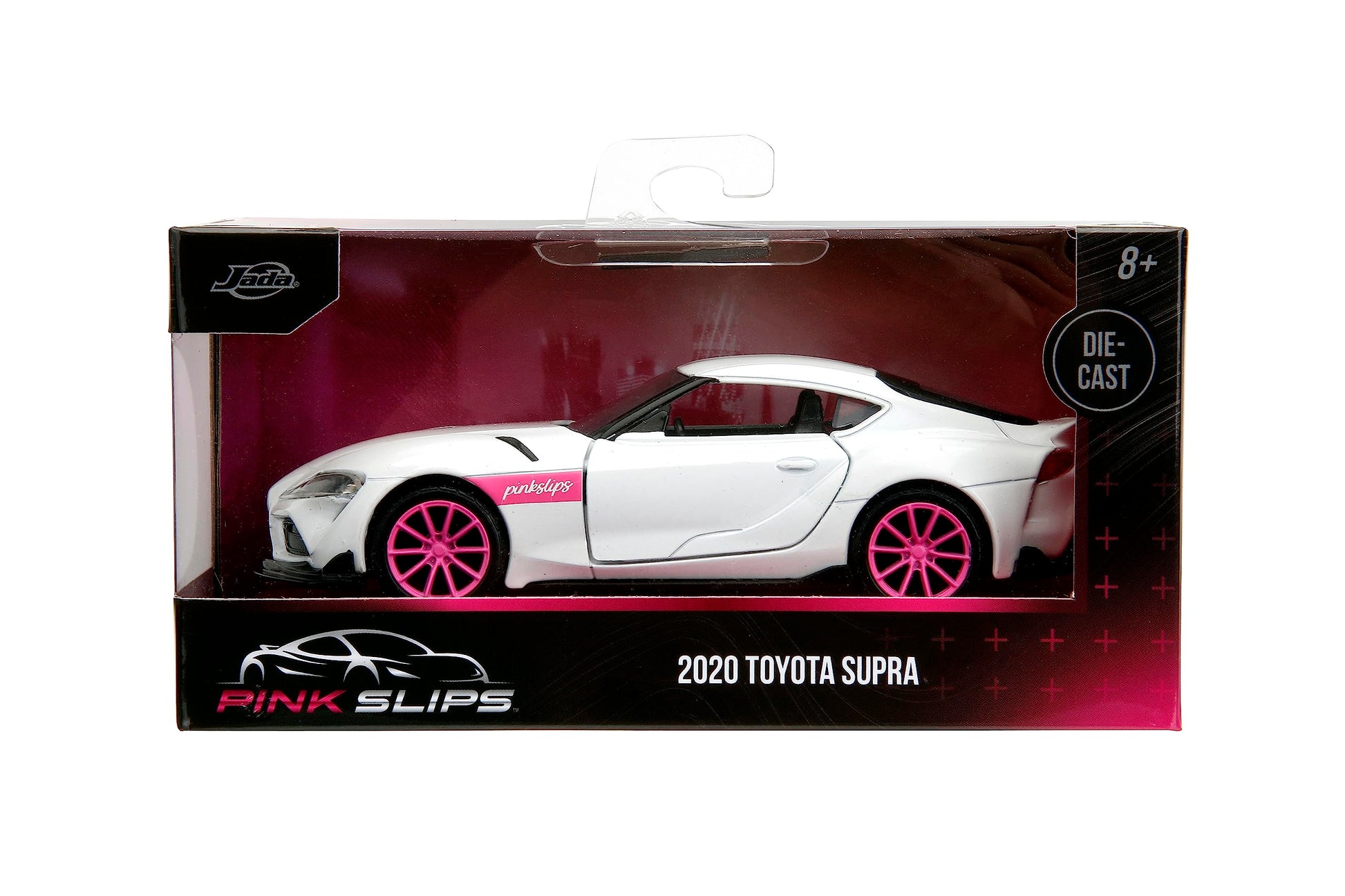Jada Pink Slips 1:32 W1 2020 GR Toyota Supra Die-Cast Car, Toys for Kids and Adults(White)