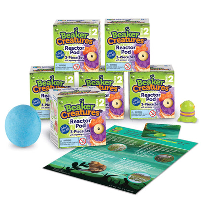 Learning Resources Beaker Creatures Series 2, Assorted Colors, Homeschool, Collectible Surprise Toys, Collectible Figurines, Surprise Toy, Mystery