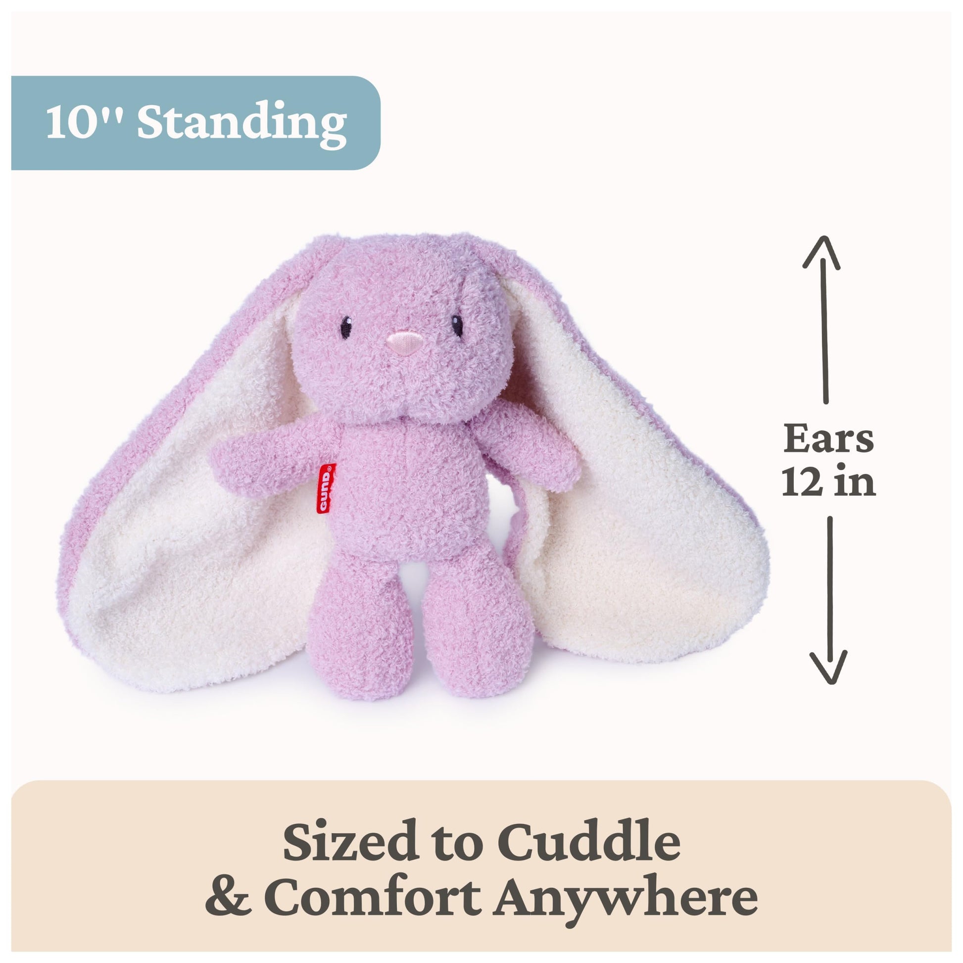 GUND Baby Blankie Pals Bunny 6-Inch Stuffed Animal with Lovey for Ages 0+