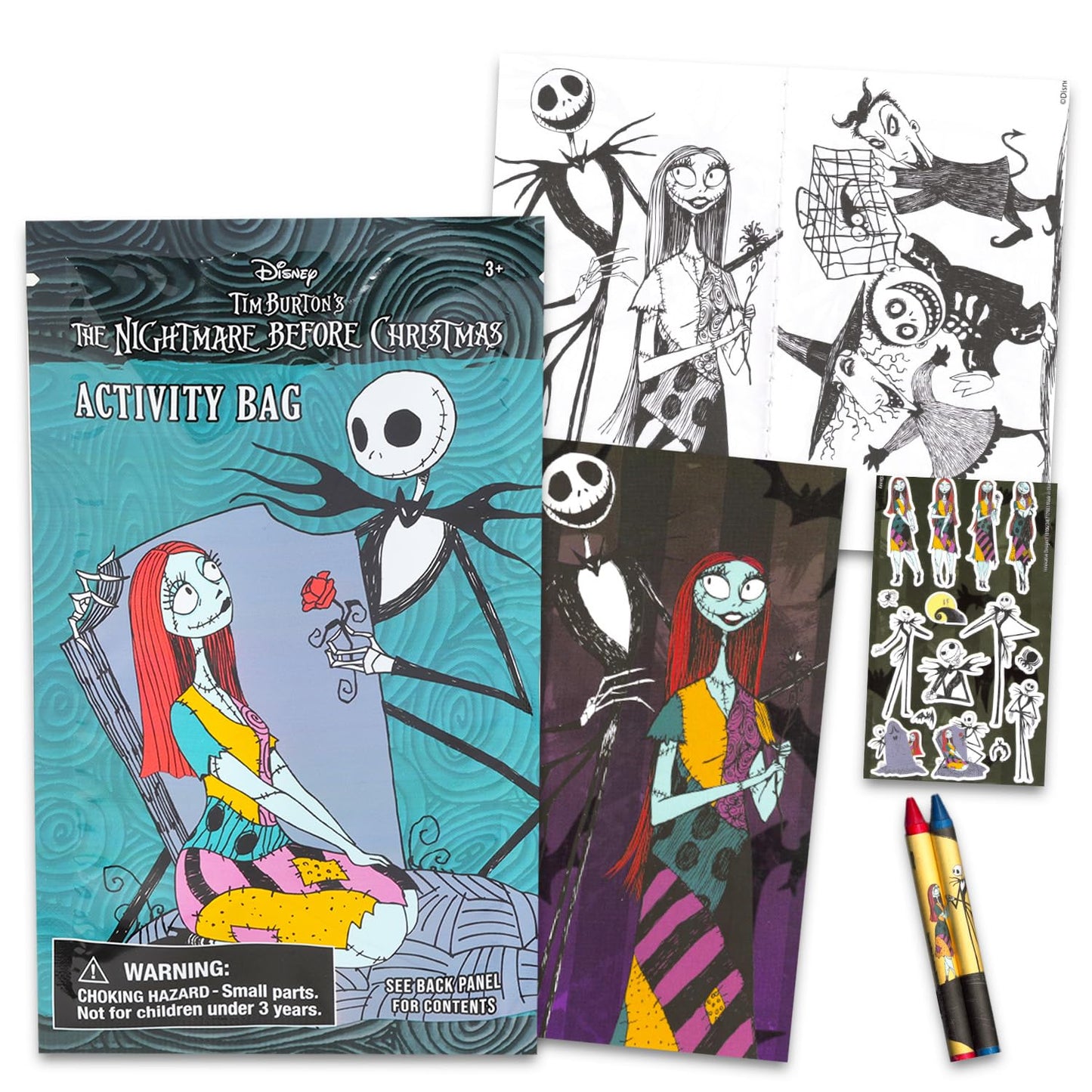 Nightmare Before Christmas Imagine Ink Coloring Book Set - Bundle with Mess Free Coloring Book, Activity Pages, Mini Play Pack, More | Nightmare