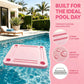 TheClouds Floating Mahjong Table for Pool, 31.5" x 31.5" Waterproof Mahjong Table, Floating Mahjong Board & Game Tray for Hot Tub, Outdoor Party, Card