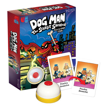 University Games, Dog Man Scarlet Shedder Flip-O-Rama Card Matching Game, Based On The Book Series, for 2 or More Players Ages 6 and Up
