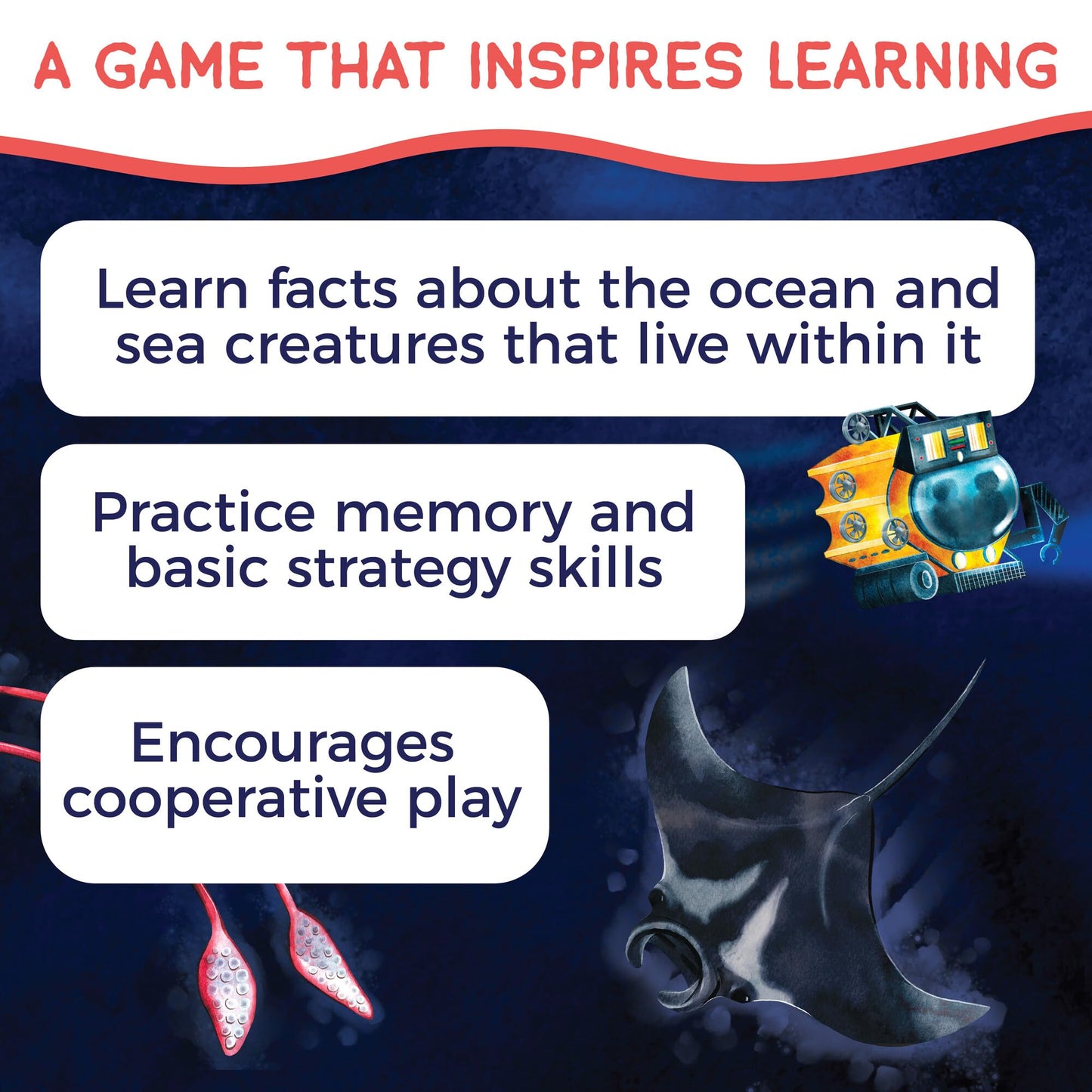 MindWare Search for a Giant Squid: The Game - Based On The Popular Book for 2 to 4 Players