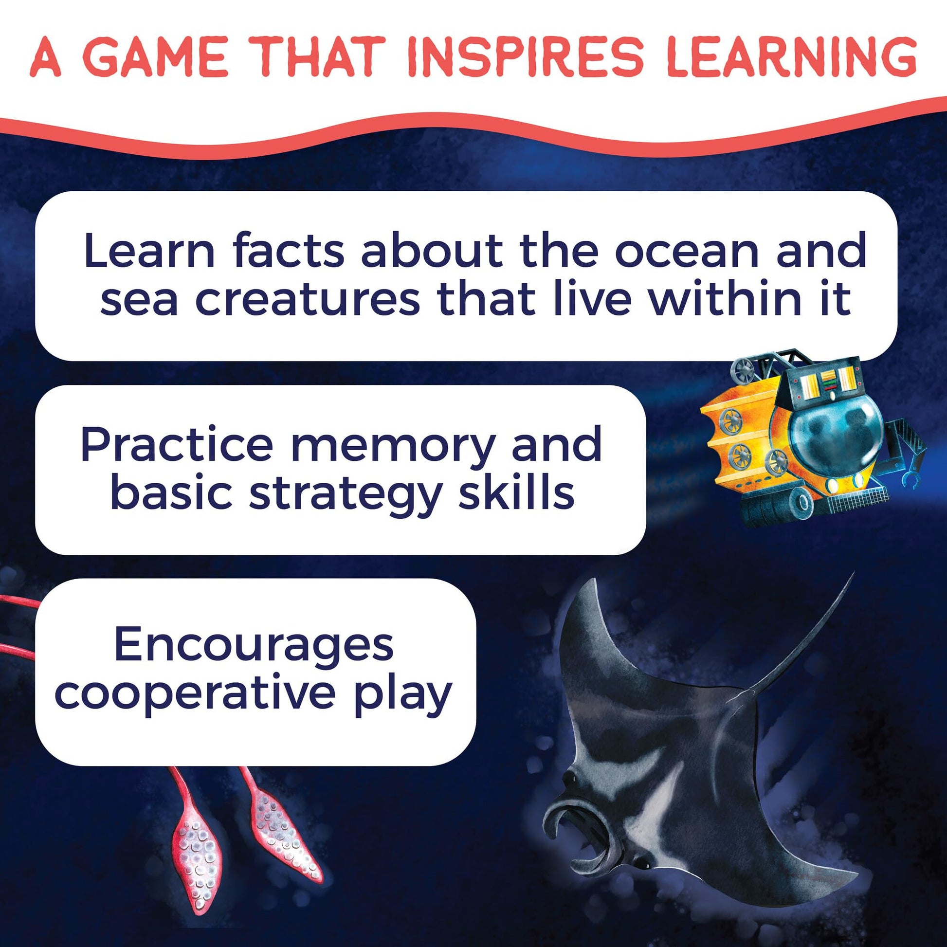 MindWare Search for a Giant Squid: The Game - Based On The Popular Book for 2 to 4 Players