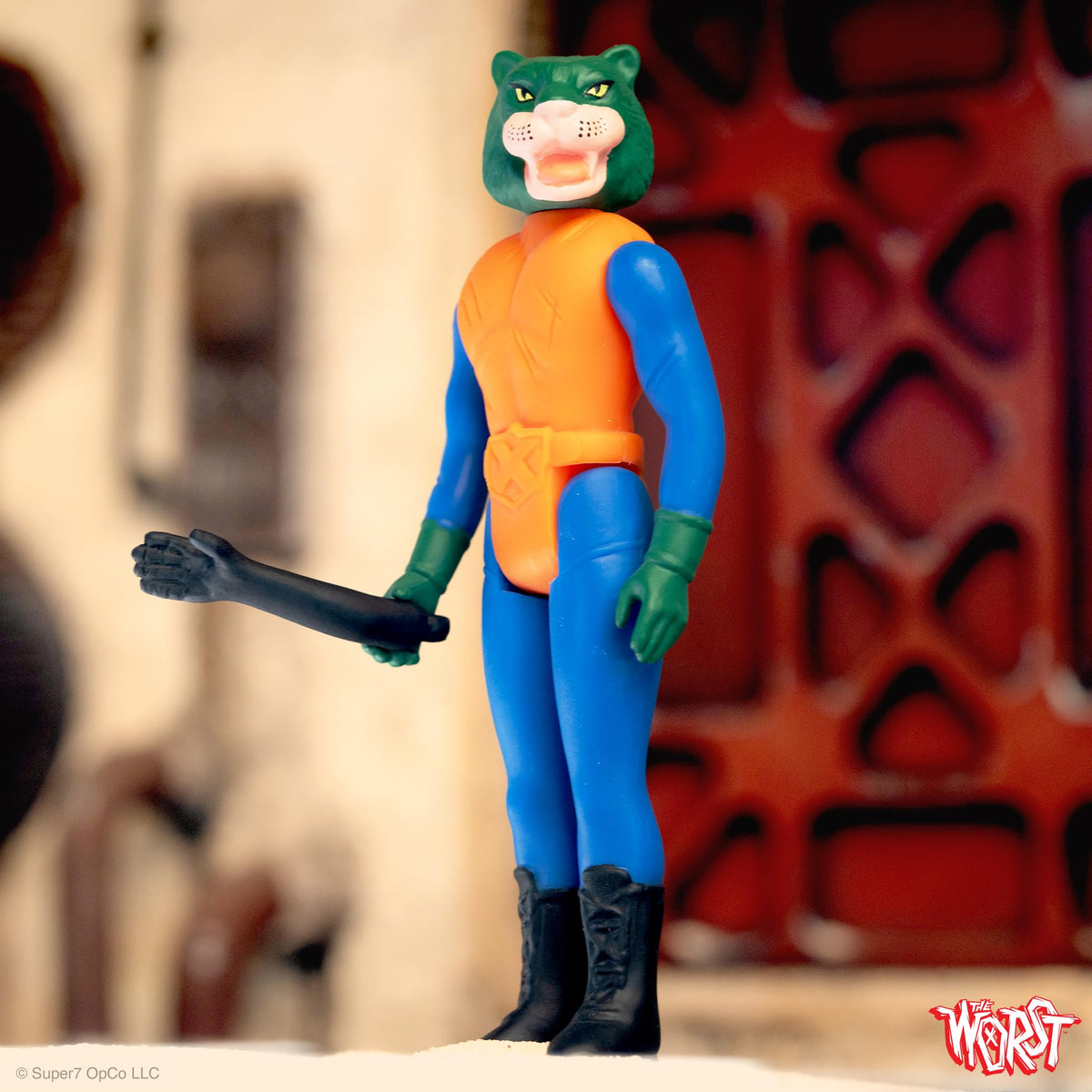 Super7 The Worst Red Tiger Scum Squad - 3.75" The Worst Action Figure with Accessory Collectibles and Retro Toys