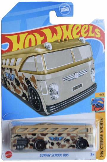Matchbox Hot Wheels Surfin' School Bus, HW Xtreme Sports 4/5 [tan] 65/250