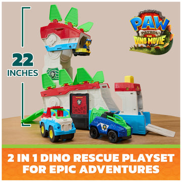 PAW Patrol: The Dino Movie, Dino Mobile Headquarters, 2-in-1 Playset