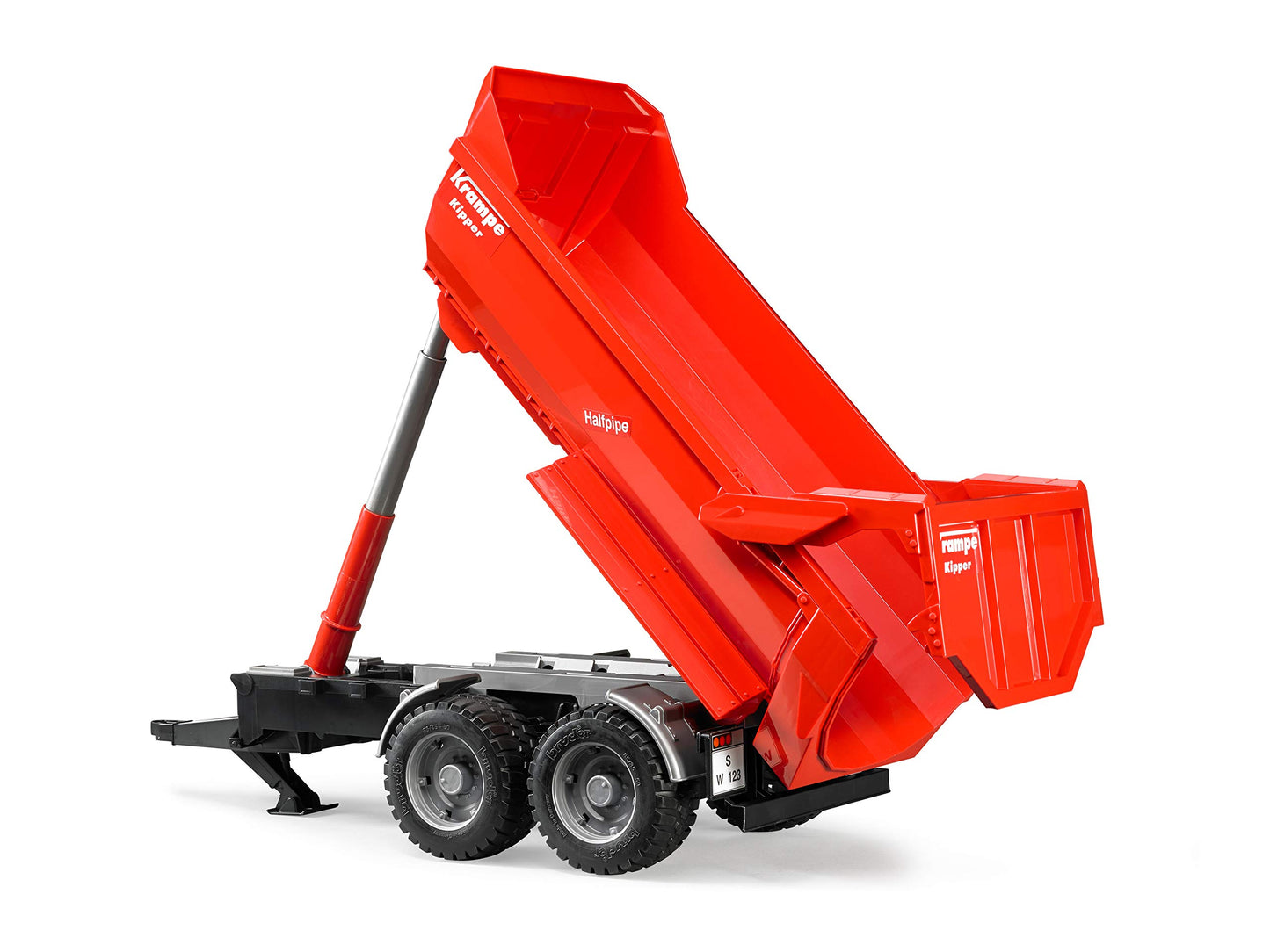 Bruder 02225 Krampe Tandem Halfpipe Tipping Trailer