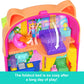 Polly Pocket Dolls and Playset, Kitty Popsicle Resort Compact, Travel Toy with 1 Micro Doll, Pet Puppy & Themed Accessories
