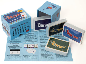 Tylee Tisdale Burum Card Game - Easy-to-Learn Family Card Game for 3-12 Players, Unique Sweep-the-Pile Gameplay, Fun for Kids, Teens & Adults, Great