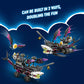 LEGO DREAMZzz Nightmare Shark Ship 71469, Construct The Building Toy Set as a Flying Pirate Ship or a Monster Truck, Includes 4 Minifigures, Shark