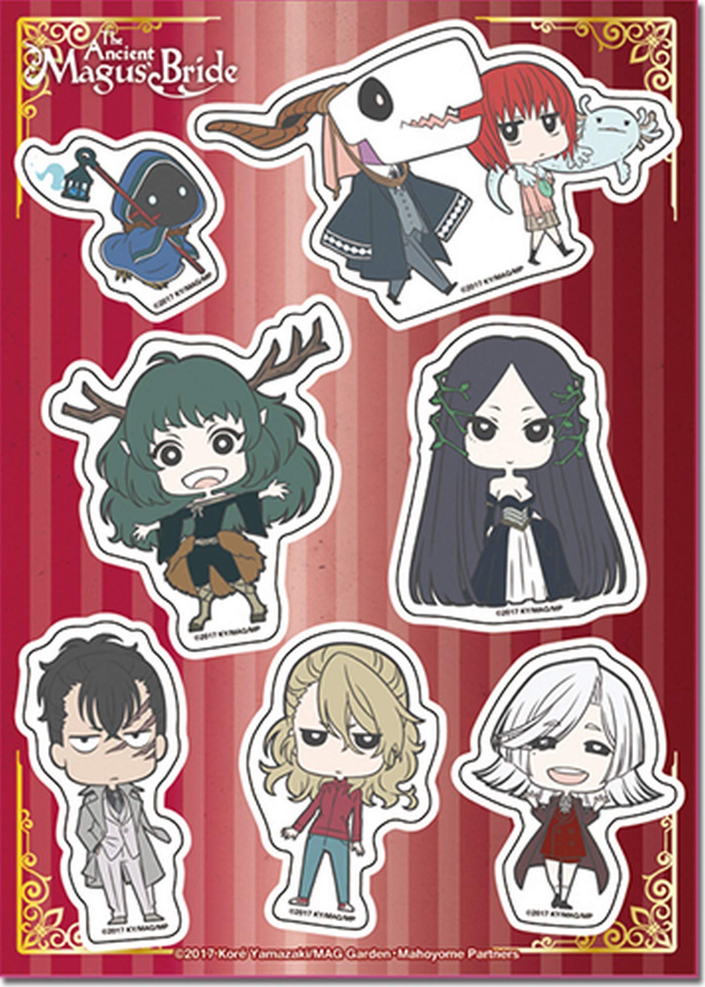 Ancient Magus's Bride S1- Chibi Characters#2 Sticker Set 5"X7"