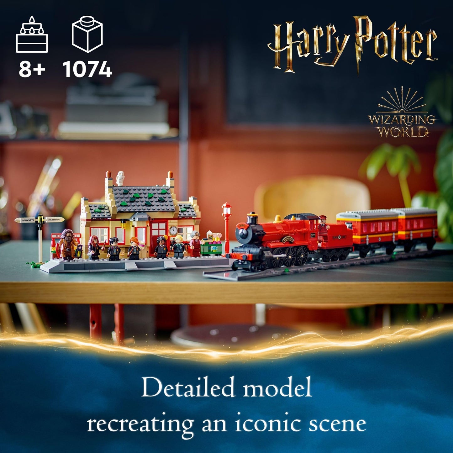 LEGO Harry Potter Hogwarts Express & Hogsmeade Station 76423 Building Toy Set; Harry Potter Gift Idea for Fans Aged 8+; Features a Buildable Train,