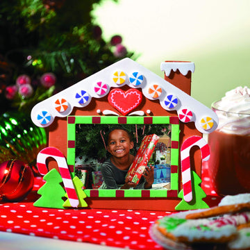 Gingerbread House Picture Magnet Craft Kit - Crafts for Kids and Fun Home Activities