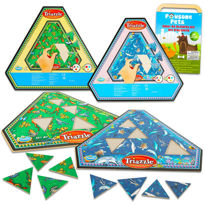 Triazzle Triangle Puzzle 2 Pack Bundle
