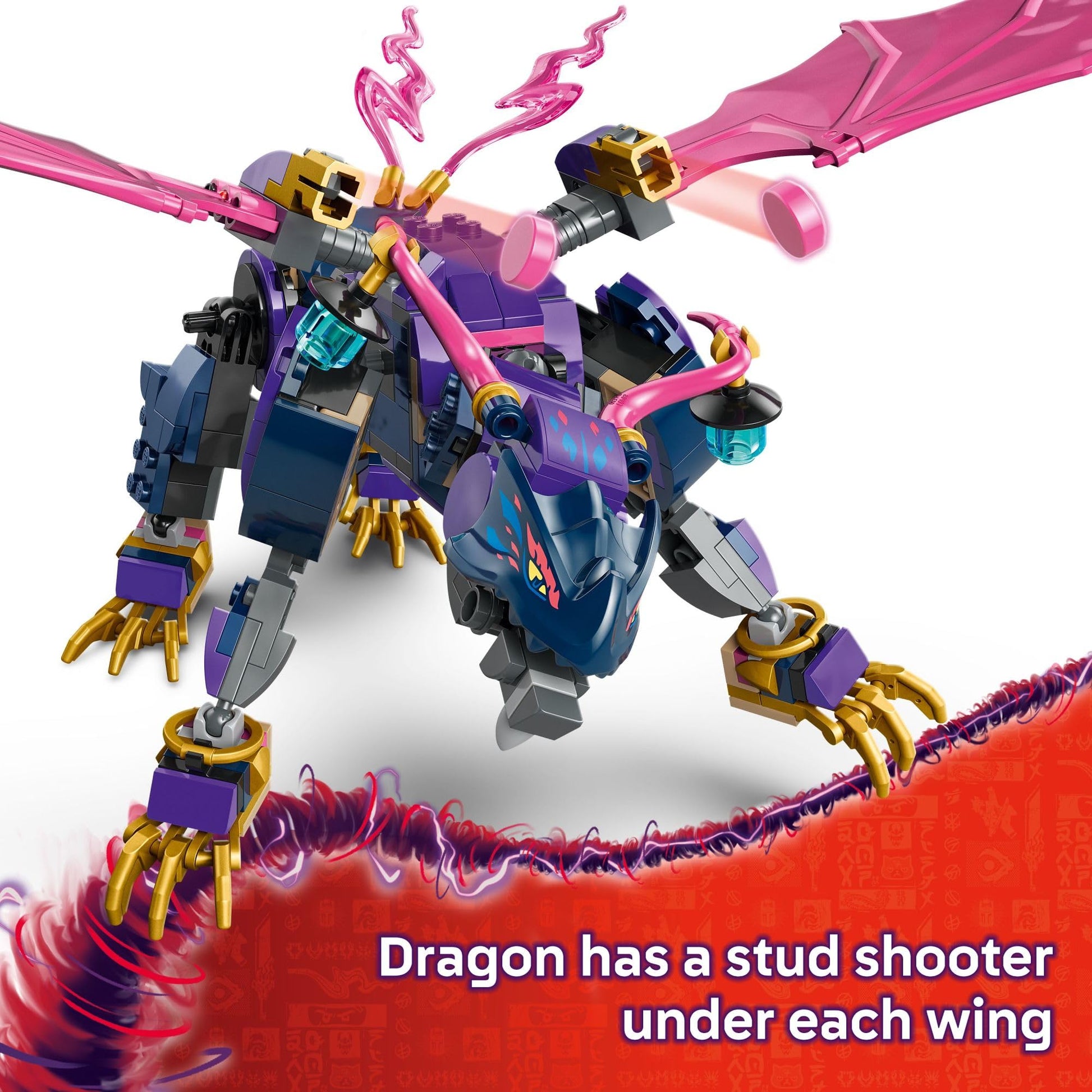 LEGO NINJAGO Rontu the Master Dragon Building Toy - Dragons Rising Model Building Kit for Boys & Girls, Ages 7+ - Kids Toy W/ 4 Ninja Minifigures
