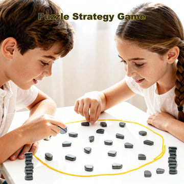 Chess Game with 24 Stones, Christmas Family Games for Kids and Adults, Best Multiplayer Strategy Board Games for Family Game Night, Indoor Outdoor