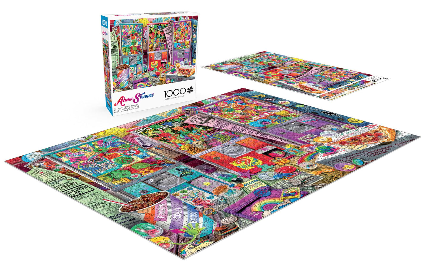 Buffalo Games - Aimee Stewart Pizza and Pocket Change - 1000 Piece Puzzle