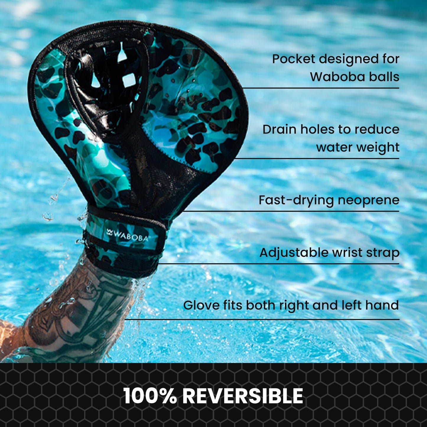 Waboba Catch Water Glove, Pro Bouncing Ball Set
