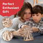 Prextex Ferris Wheel 3D Puzzle Wooden - 115 Precision Pieces Sturdy Wood - No Glue Needed for Assembly - Fun & Educational for Ages 8+ - Ideal