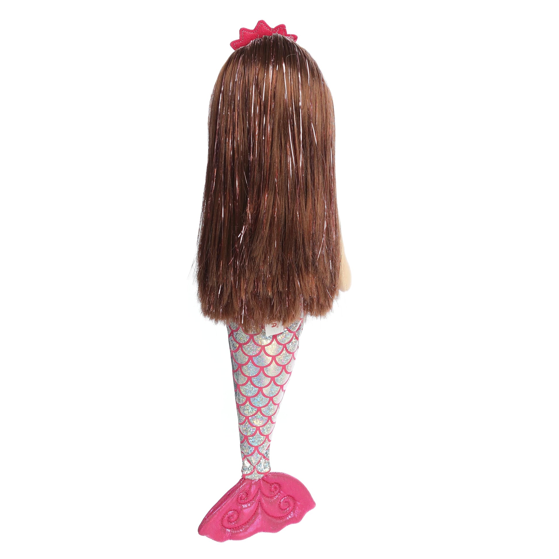 Aurora® Enchanting Sea Sparkles™ Ruby Stuffed Doll - Imaginative Play with Magical Companions - Perfect for Kid's Birthdays and Celebrations - Pink 18