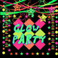 508ft UV Neon Paper Garland Crepe Streamers Glow in The Dark Party Supplies Garland Neon Party Decorations Streamers for Blacklight Reactive