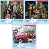 Bits and Pieces - Value Set of 3 Jigsaw Puzzles for Seniors - Each Puzzle Measures 15" x 19" - Large Lettered Pieces Christmas Jigsaws by Various