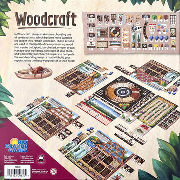 Rio Grande Games Woodcraft, Management Board Game, Ages 14 and Up, 1-4 Players, 45-90 Minute Playing Time