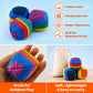LeilieCSC Crochet Footbag 3 Pack, Hand-Crocheted Cotton Yarn Kick Balls for Kids, Teens and Adults, Soft Juggling Balls for Outdoor Games