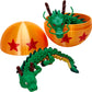 17.5 Inch Articulating Shenron Dragon Toy and 7 Inch Junior Shenron Dragon Inside Surprise 4 Star Ball/Egg, Green, Gold, Orange, Red, Black, and Brown