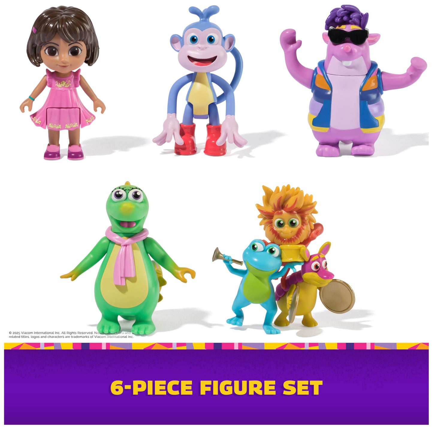 Dora, Fantastic Friends Gift Pack with Dora, Boots, Tico, Isa, and the Fiesta Trio, Toy Figures, Kids Toys for Girls & Boys Ages 3 and Up