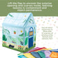 MindWare Sensory Sprouts Tissue Scarf - Montessori Toys for Babies 6-12 Months - Soft Greenhouse-Shaped Tissue Box and 12 Sensory Scarves Featuring